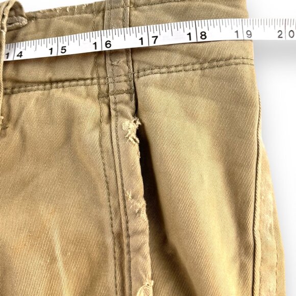 Abercrombie & Fitch Heavyweight Khaki Cargo Shorts Size 32 - Picture 11 of 11